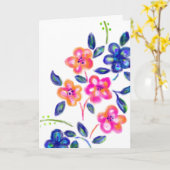 Carte Jardin fleuri (Fleur jaune)