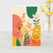 Carte Jardin fleuri en couches (Fleur jaune)