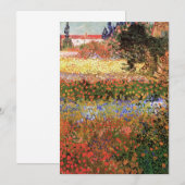 Carte Jardin fleuri par Vincent van Gogh (Devant / Derrière)