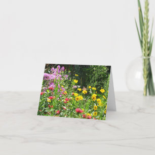 Carte Jardin fleuri sympathique