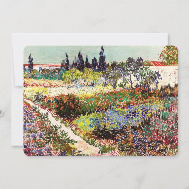 Carte Jardin Floral Van Gogh À Arles Art Floral (Devant)