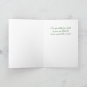 Carte Jardin jonquille avec nom Anniversaire (Intérieur)