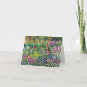 Carte Jardin Monet Iris de Giverny Note Card
