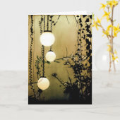 Carte Jardin paisible à Sepia Tones (Fleur jaune)