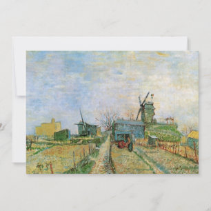 Carte Jardin potager à Montmartre par Vincent van Gogh