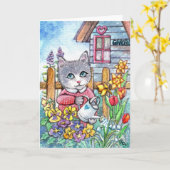 Carte Jardin printanier (Fleur jaune)