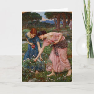 Carte Jardin Romantique Vintage Femmes Préraphaélite