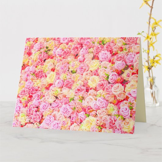 Carte Jardin rose (Fleur jaune)