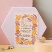 Carte Jardin rose pâle fleuri anniversaire de enfant