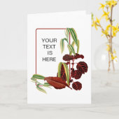 Carte Jardinier de plantes d'intérieur (Fleur jaune)