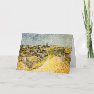 Carte Jardins de légumes, Montmartre par Vincent van Gog