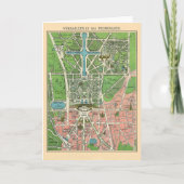 Carte Jardins de Versailles, Restauré Vintage 1920 (Devant)