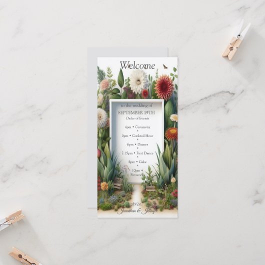 Carte Jardins et bâtiments écologiques en Harmonie (Devant/Arrière en situation)