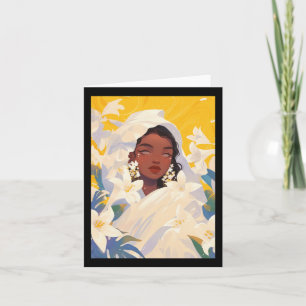 Carte Jasmin Cute Floral Black Girl