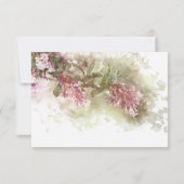 Carte Jasmin Violet Aquarelle À La Maison Après Le Maria (Dos)
