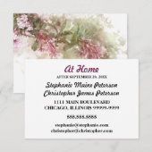 Carte Jasmin Violet Aquarelle À La Maison Après Le Maria (Devant / Derrière)