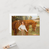 Carte Jasmine le Cheval (par Algernon Talmage) (Devant/Arrière en situation)