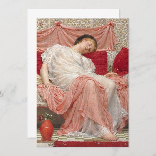 Carte Jasmine par Albert Joseph Moore, Beaux-Arts victor (Devant / Derrière)