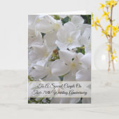 Carte Jasmine Personnalisé 70e anniversaire de Mariage (Fleur jaune)