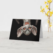 Carte J'attendrai. . . (Fleur jaune)