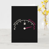 Carte Jauge de carburant inflation déflation (Fleur jaune)