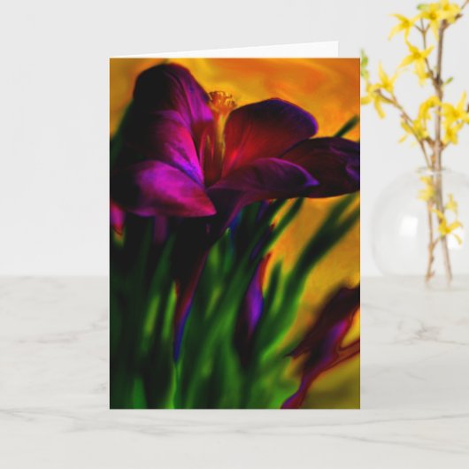 Carte jaune (Fleur jaune)