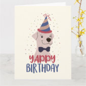 Carte Jaune anniversaire (Fleur jaune)