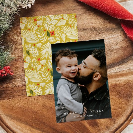 Carte Jaune Botanique Verticale Photo Holiday