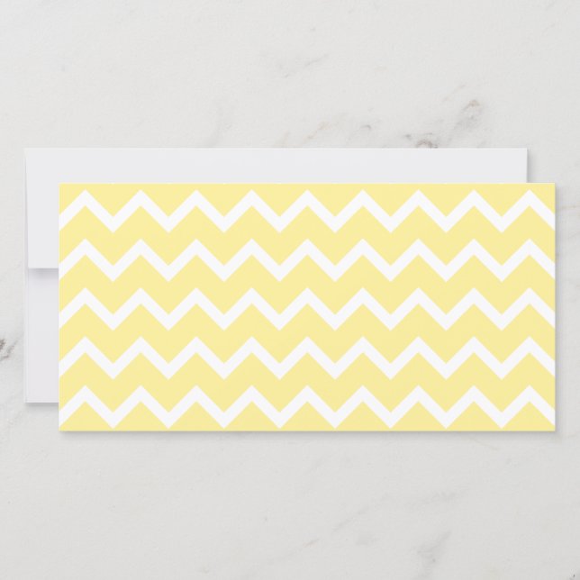 Carte Jaune clair et Zigzags blanc. (Devant)