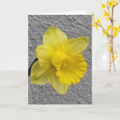 Carte Jaune Daffodil Mère de Fête (Fleur jaune)