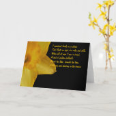 Carte Jaune Daffodique; William Wordsworth Poem Note Car (Fleur jaune)