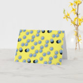 Carte Jaune de conception de ping-pong de joyeux (Fleur jaune)