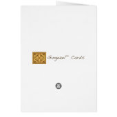 Carte jaune de fleur sauvage de prairie (Dos)