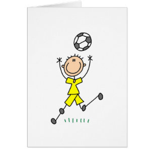 Carte jaune du football de garçons