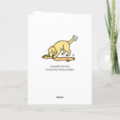 Carte Jaune du Labrador et la fête des mères (Dos)