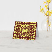 Carte Jaune et brun floraux (Fleur jaune)