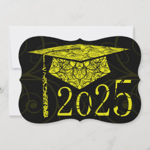 Carte Jaune et Noir Floral Casquette 2025