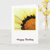 Carte Jaune Fleur Anniversaire (Fleur jaune)