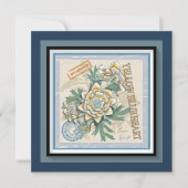 Carte jaune fleur blanche de G Creation Office (Devant)