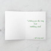 Carte Jaune Floral Joyeux anniversaire à un ami spécial (Intérieur)