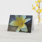 carte jaune jaune 1-18 greeting card (Fleur jaune)