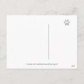 Carte Jaune Lab Puppy Valentine's Day (Dos)