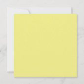 Carte Jaune moderne gris lune Enregistrer la date (Dos)