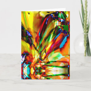 Carte Jaune orange vert Abstrait Imaginaire design