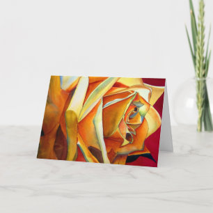 Carte Jaune Rose Art Mère avec poème