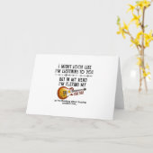 Carte J'Aurais L'Air De Vous Écouter (Fleur jaune)