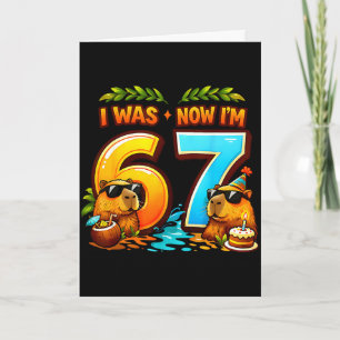 Carte J'avais 6 ans, maintenant j'ai 7 ans, anniversaire