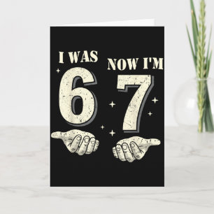 Carte J'avais 6 ans maintenant j'ai 7 ans Anniversaire 6