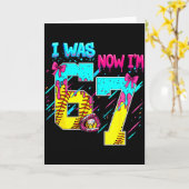 Carte J'avais 6 ans maintenant j'ai 7 ans Softball 67 Gl (Fleur jaune)