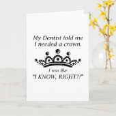 Carte J'Avais Besoin D'Une Couronne (Fleur jaune)